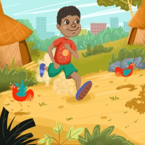 running boy illustration