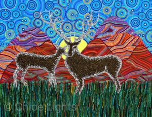 Stags painting