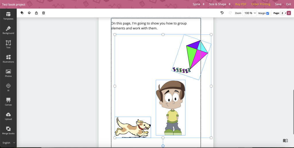 How to Work with Elements on a Page - BookBildr