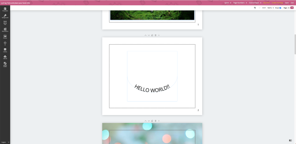 new feature curved text tool