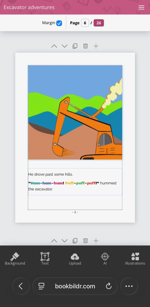BookBildr mobile editor