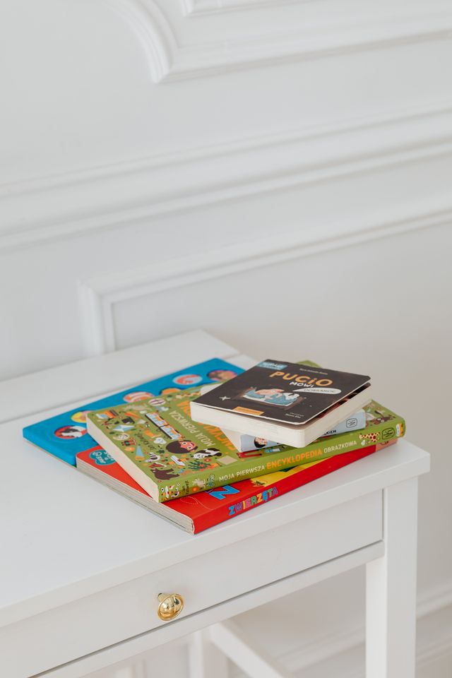 books on a table