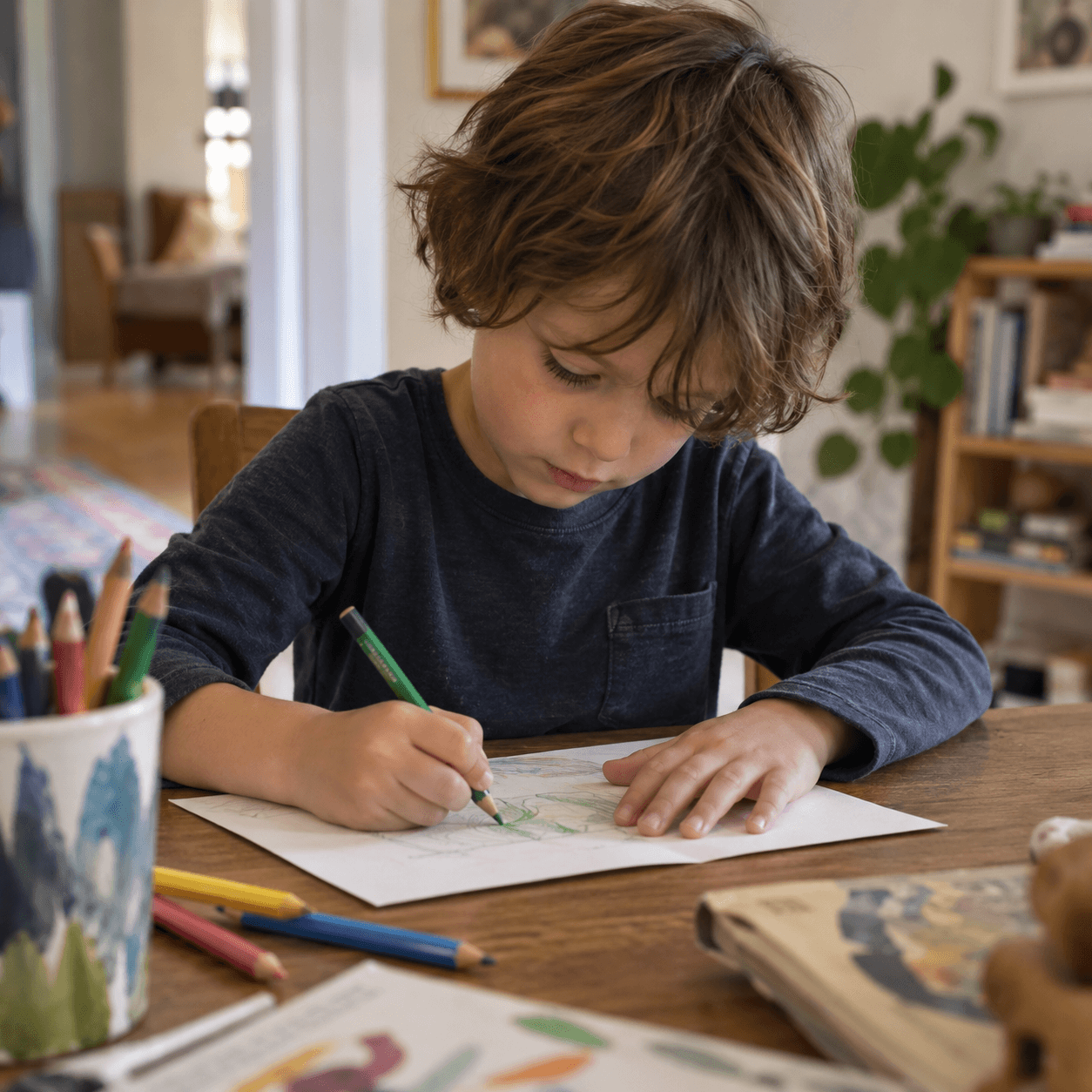 a child drawing